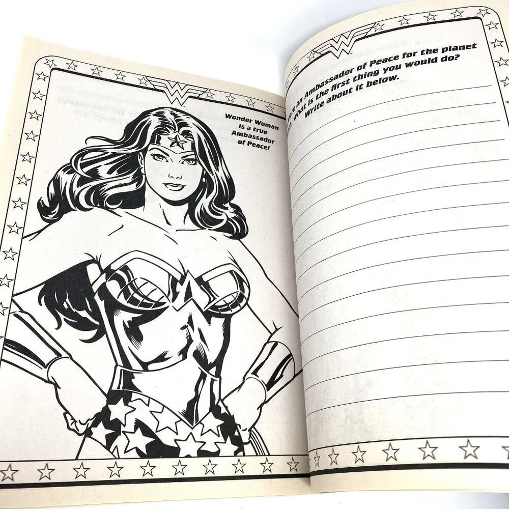 Bendon DC Comics Wonder Woman Jumbo Coloring And Activity Book Kids